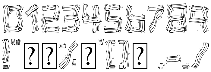 Bacon Bad Font OTHER CHARS