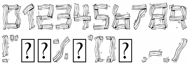 Bacon Bad Font OTHER CHARS