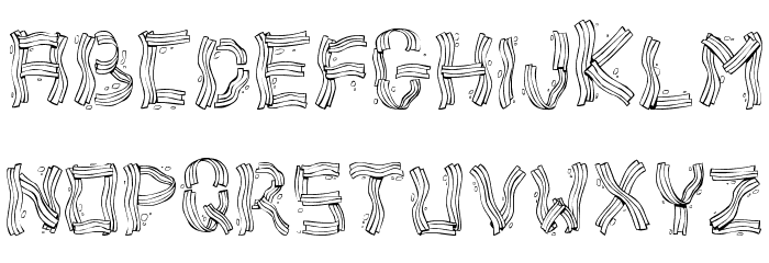 Bacon Bad Font LOWERCASE