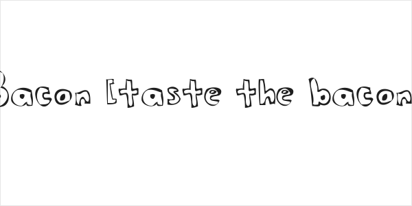 Bacon [taste the bacon] Logo
