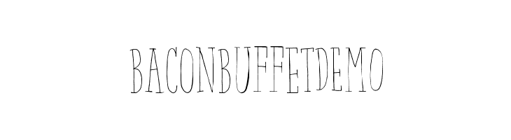 BaconBuffetDEMO  नि: शुल्क फ़ॉन्ट्स डाउनलोड