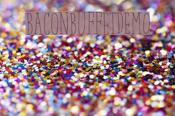 BaconBuffetDEMO Example 2