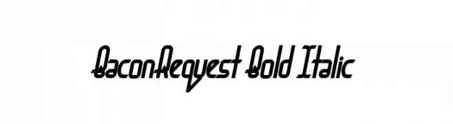 BaconRequest Bold Italic  Descarca Fonturi Gratis