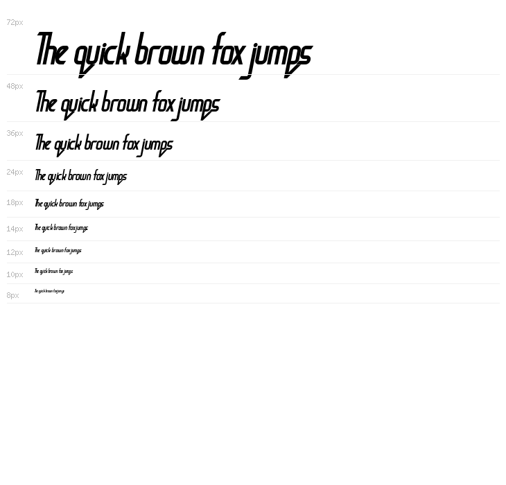 BaconRequest Bold Italic Waterfall