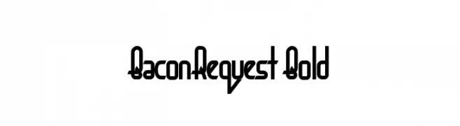 BaconRequest Bold  font caratteri gratis