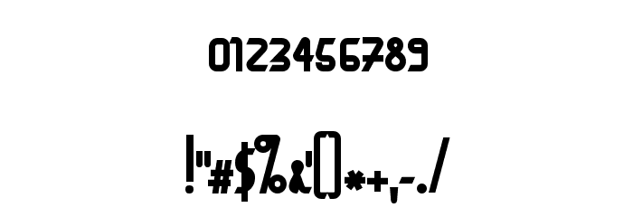 BaconRequest Bold Font OTHER CHARS