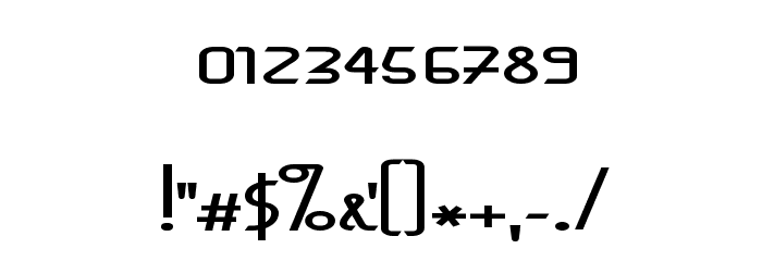 BaconRequest Expanded Font OTHER CHARS