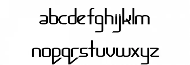 BaconRequest Expanded Font LOWERCASE