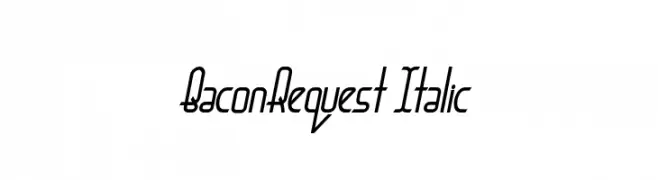 BaconRequest Italic  Descarca Fonturi Gratis
