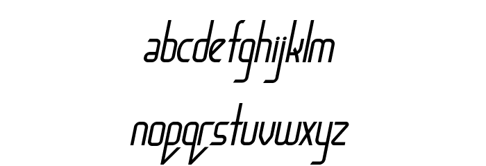 BaconRequest Italic Font LOWERCASE