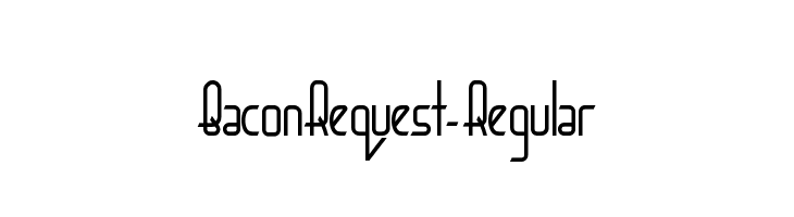 BaconRequest-Regular  Fuentes Gratis Descargar