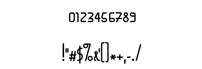 BaconRequest-Regular Font OTHER CHARS