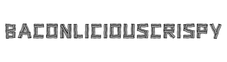 Baconlicious Crispy Schriftart
