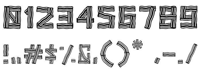 Baconlicious Crispy Font OTHER CHARS
