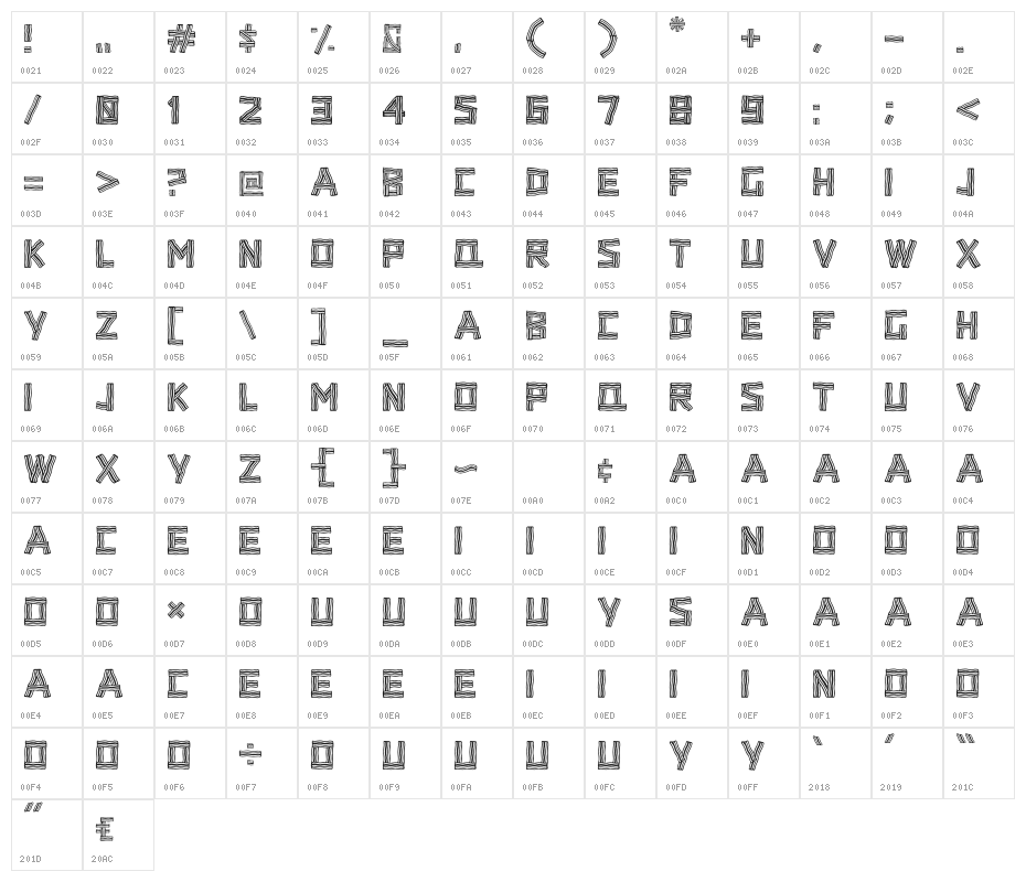 Baconlicious Crispy Character Map