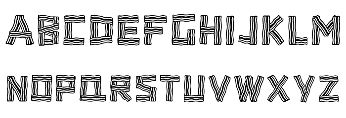 Baconlicious Crispy Font LOWERCASE