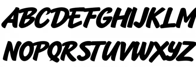 Bacony Script PERSONAL USE Regular Schriftart Groß