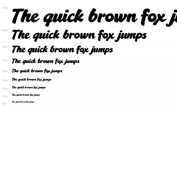 Bacony Script PERSONAL USE Regular Waterfall