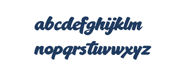 Bacony Script PERSONAL USE Regular Lowercase