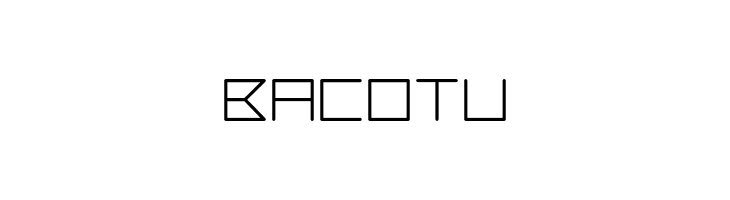 Bacotu  les polices de caractères gratuit tlcharger
