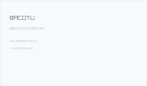Bacotu Business Card