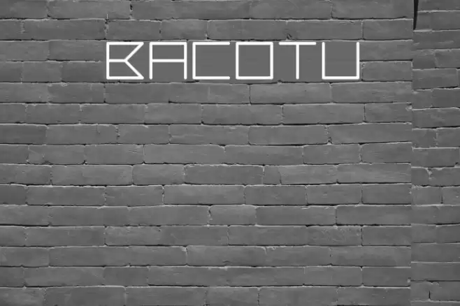 Bacotu Font examples