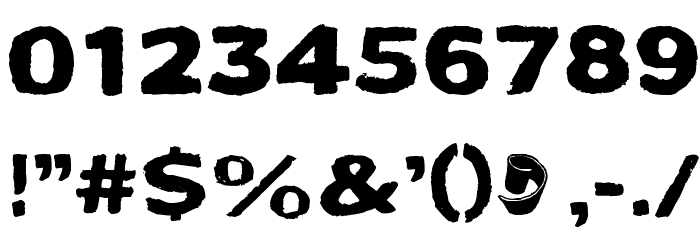 Bactosaurus Font OTHER CHARS