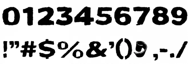Bactosaurus Font OTHER CHARS
