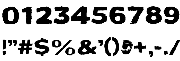 Bactosaurus Font OTHER CHARS