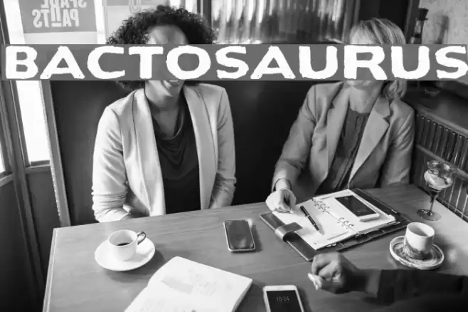 Bactosaurus Font examples