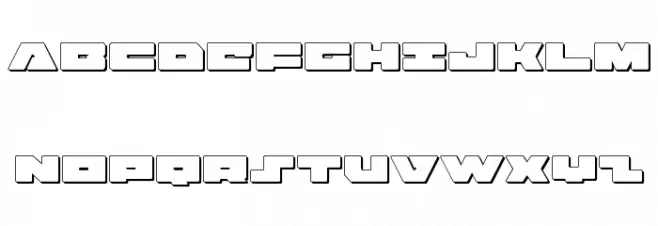 Bad Axe 3D Schriftart Groß