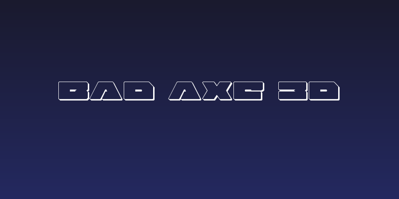 Bad Axe 3D Social Header