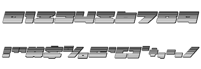 Bad Axe Chrome Italic Font OTHER CHARS