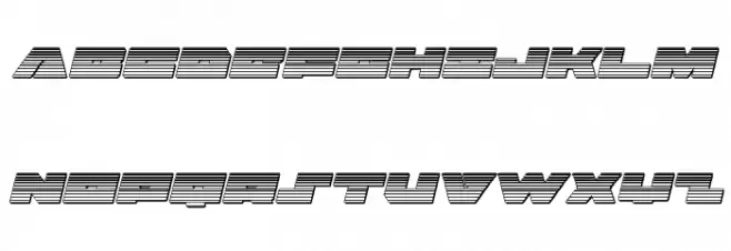 Bad Axe Chrome Italic Шрифта ВЕРХНИЙ