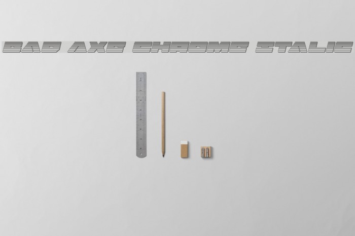 Bad Axe Chrome Italic Font examples