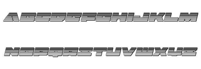 Bad Axe Chrome Italic Font LOWERCASE
