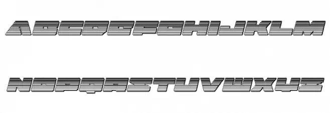 Bad Axe Chrome Italic Caratteri MINUSCOLO