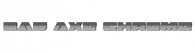 Bad Axe Chrome  Frei Schriftart Herunterladen