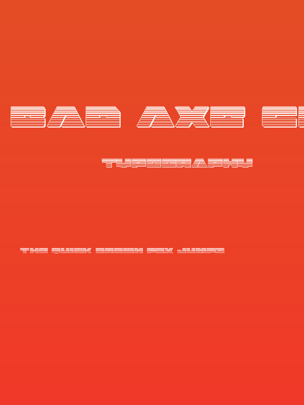 Bad Axe Chrome Poster