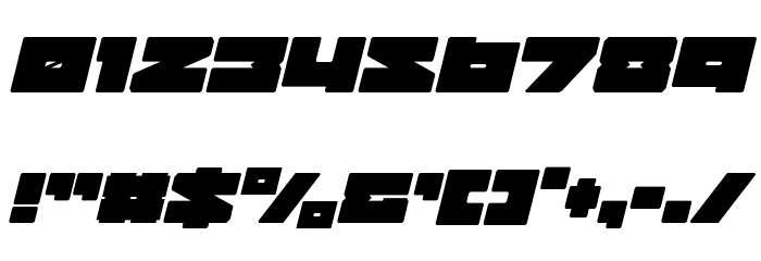 Bad Axe Condensed Italic Font OTHER CHARS