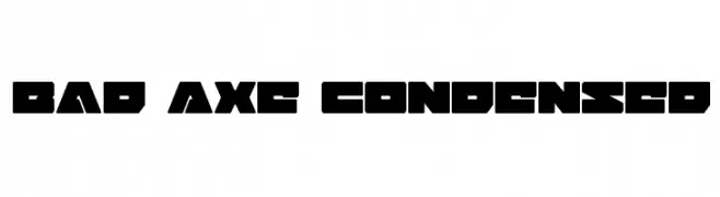 Bad Axe Condensed  font caratteri gratis