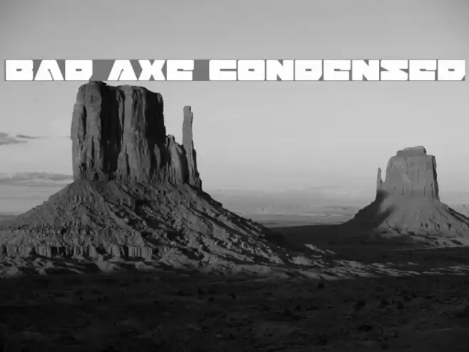 Bad Axe Condensed Font examples