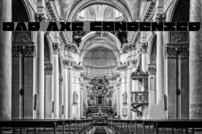 Bad Axe Condensed Font examples