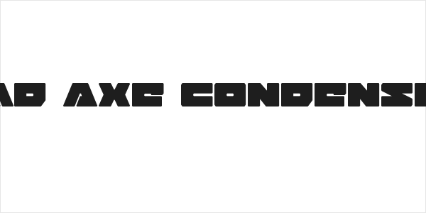Bad Axe Condensed Logo