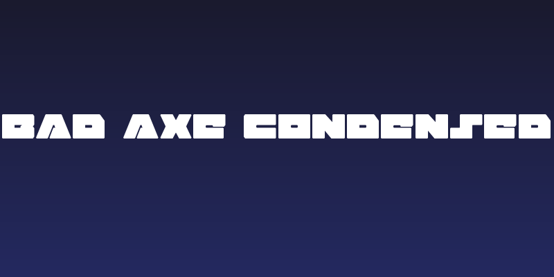 Bad Axe Condensed Social Header