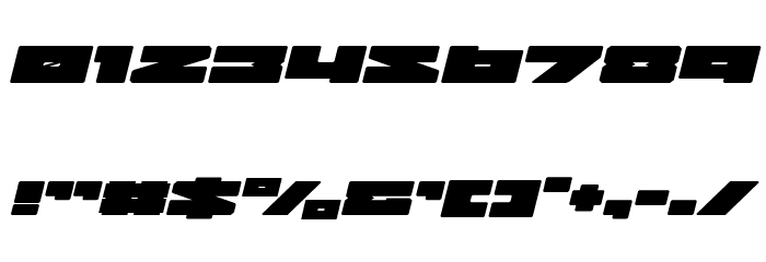 Bad Axe Expanded Italic Font OTHER CHARS