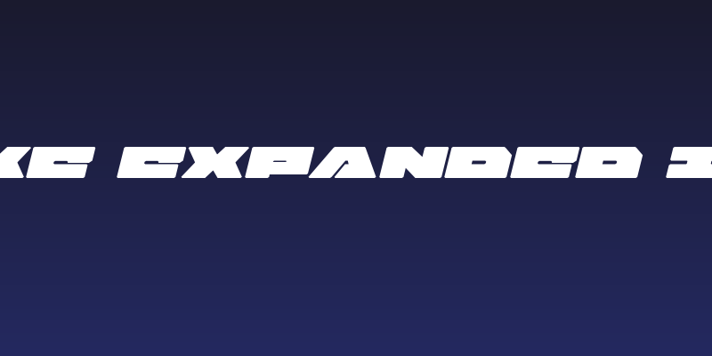 Bad Axe Expanded Italic Social Header