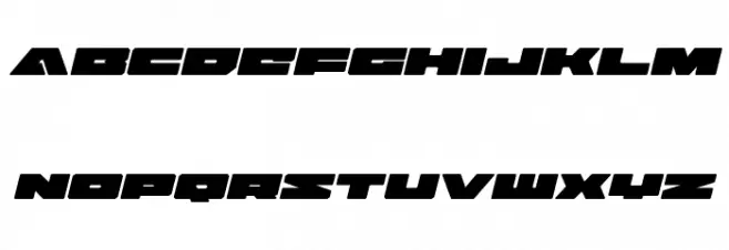 Bad Axe Expanded Italic फ़ॉन्ट लोअरकेस