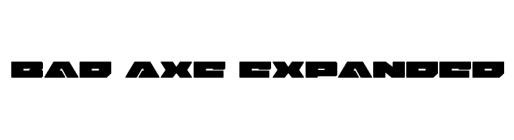 Bad Axe Expanded  Frei Schriftart Herunterladen