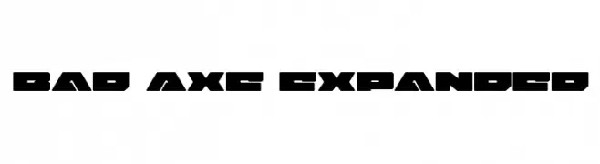 Bad Axe Expanded  नि: शुल्क फ़ॉन्ट्स डाउनलोड